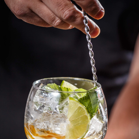 Zestaw barmański 6 elementów do drinków shaker 550 ml stal nierdzewna srebrny