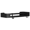 Półka łazienkowa wisząca pod prysznic 32x12 cm stal nierdzewna loft czarna