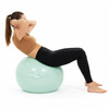 Piłka fitness 65 cm do ćwiczeń pilates i jogi z pompką, gimnastyczna, miętowa