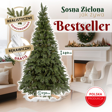 Sosna, choinka sztuczna 240 cm Royal Trees premium drzewko świąteczne jak żywe