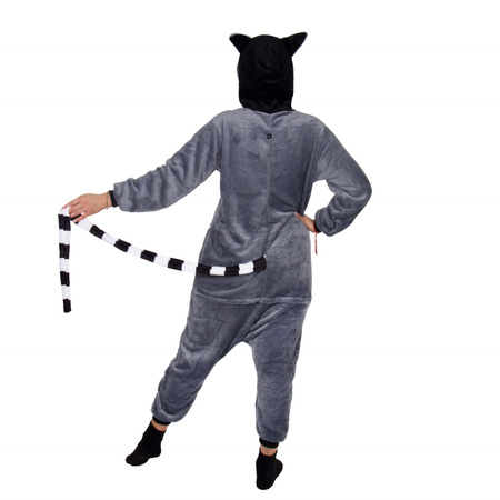 Piżama jednoczęściowa kigurumi damska kombinezon lemur rozmiar S