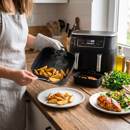 Wkład silikonowy do Air Fryer 1,5-3 L zestaw 2 szt.  foremka do frytkownicy beztłuszczowej