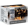 Lampki choinkowe 50m ciepły biały 1000 led oświetlenie świąteczne IP44