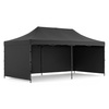 Pawilon handlowy 3x6 m namiot handlowy ekspresowy na imprezy, targ, catering, czarny