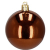 Bombki choinkowe 101 szt. zawieszki na choinkę ozdoby świąteczne z gwiazdą brązowe, rose gold