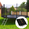 Siatka do trampoliny zewnętrzna z osłoną na sprężyny 460 cm 15 FT 10 słupków niebieska