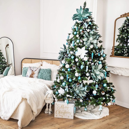 Choinka sztuczna z szyszkami Premium Royal Trees 220 cm sosna diamentowa ośnieżona