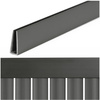 Maskownica, profil do osłony maskującej 100 cm PVC na balkon, taras, ogrodzenie, ciemnoszara