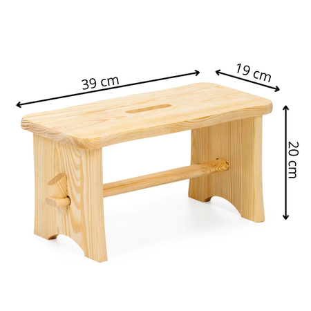 Taboret drewniany, wielofunkcyjny stołek, podest, krzesło ogrodowe do plewienia