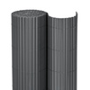 Osłona balkonowa 500x180 cm PVC mata maskująca na ogrodzenie, taras, płot ciemnoszara