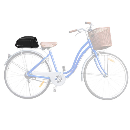 Sakwa rowerowa na bagażnik, torba, organizer rowerowy 12l czarny