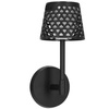 Lampa ogrodowa solarna LED 5w1 ażurowy kinkiet z 3 trybami świecenia czarny