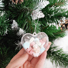 Bombka akrylowa 10cm serce plastikowe decoupage