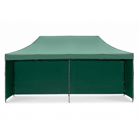Pawilon handlowy 3x6 m namiot handlowy ekspresowy na imprezy, targ, catering, zielony