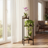 Stojak na kwiaty 81 cm kwietnik metalowy z 3 półkami loft wielopoziomowy do salonu