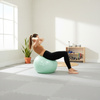 Piłka fitness 65 cm do ćwiczeń pilates i jogi z pompką, gimnastyczna, miętowa