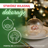 Bombki akrylowe 11cm kula plastikowa decoupage zestaw 12 szt.