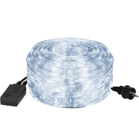 Wąż świetlny 20m biały zimny 480 Led z programatorem IP44