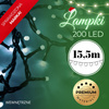 Lampki świąteczne 200 Led biały zimny 15,5 m oświetlenie choinkowe