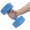 Hantle 2x2,5kg hexagonalne do ćwiczeń fitness ciężarki zestaw 2 szt. niebieskie