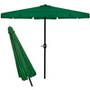 Parasol ogrodowy 410 cm składany duży na balkon  taras zielony