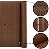 Osłona PVC maskująca 500x140 cm na balkon, taras, ogrodzenie zestaw profile, brązowe