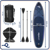 SUP 320 cm zestaw deska pompowana stand up paddleboard do pływania z siedziskiem, akcesoria
