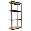 Regał magazynowy, metalowy 170x80x40 cm 4 półki, udźwig 700 kg do garażu, piwnicy