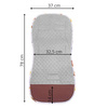 Wkładka do wózka spacerowego 37x78 cm materacyk ochronny, dwustronny, zwierzątka