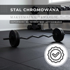 Gryf do sztangi łamany 120 cm stalowy 2 zaciski 25 mm