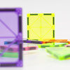 Klocki magnetyczne dla dzieci 48 szt. klocki konstrukcyjne 3D kolorowe edukacyjne