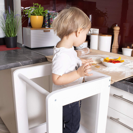 Kitchen helper, pomocnik kuchenny, podest dla dzieci 90 cm biały