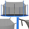 Siatka do trampoliny zewnętrzna z osłoną na sprężyny 427 cm 14 FT 8 słupków multikolor