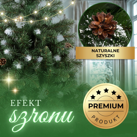 Choinka sztuczna premium 150 cm sosna diamentowa gęsta