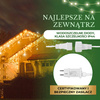 Kurtyna świetlna 300 led girlanda, lampki wewnętrzno-zewnętrzne sople biały ciepły + flash
