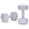 Hantle 2x3 kg hexagonalne do ćwiczeń fitness ciężarki zestaw 2 szt. szare