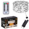 Lampki choinkowe z pilotem 480 led druciki na prąd biały zimny