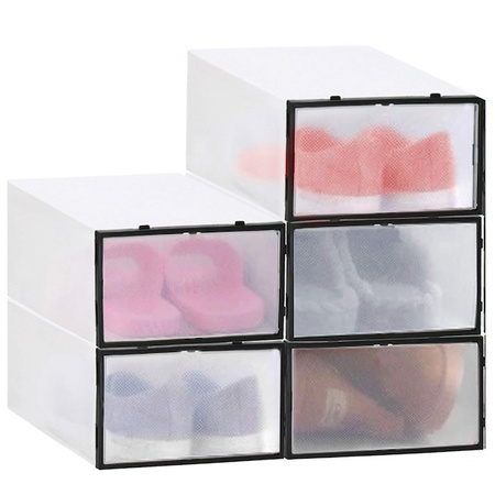 Organizer na buty 30,5x21x12,5 cm zestaw 5 szt. pudełka z otwieraną klapą