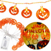 Dekoracja na Halloween łańcuch świetlny dynie girlanda 20 LED 2 funkcje świecenia