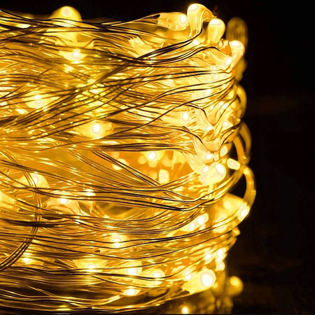 Kurtyna świetlna 300 Led biały ciepły lampki wewnętrzno-zewnętrzne