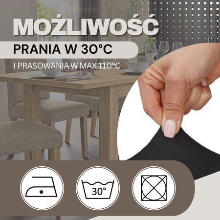 Pokrycie na krzesło, pokrowiec elastyczny, uniwersalny welur czarny, dekoracja wnętrz