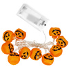 Dekoracja na Halloween łańcuch świetlny dynie girlanda 10 LED