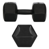 Hantle 2x10kg hexagonalne do ćwiczeń fitness ciężarki zestaw 2 szt. czarne