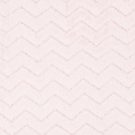 Narzuta na łóżko, pled 200x220 cm dwustronny, tłoczony koc na kanapę pudrowy róż zygzak