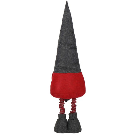 Skrzat świąteczny 80-125 cm z sercem, krasnal na teleskopowych nogach, gnom
