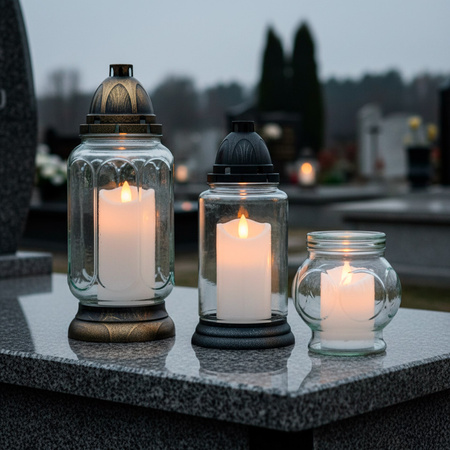 Świece LED 10 szt. elektryczne 13,5 cm świeczki na baterie, wkłady do znicza ruchomy płomień