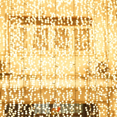Kurtyna świetlna 200 led lampki choinkowe sople girlanda świetlna biały ciepły