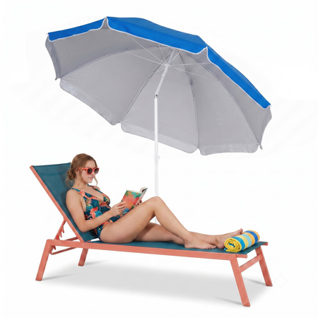 Parasol plażowy 240cm parasol ogrodowy niebieski