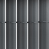 Osłona balkonowa 500x160 cm PVC maskująca na taras, z mocowaniem i profilem ciemnoszara