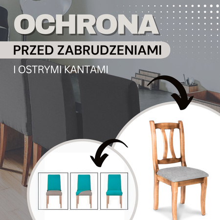 Pokrowiec na krzesło elastyczny morski